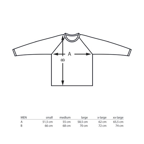 Sudadera de tela con mangas largas.