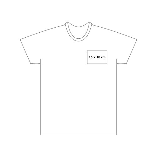 Camiseta unisex de algodn con mangas cortas.