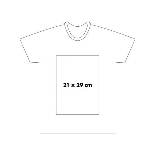 Camiseta blanca de algodn con mangas cortas y cuello redondo.