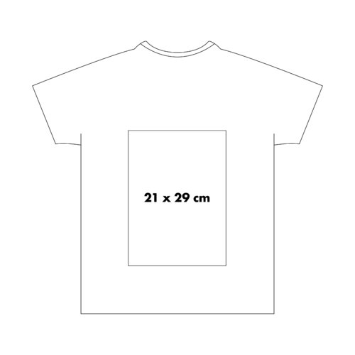 Camiseta unisex de tela con mangas cortas y cuello redondo.