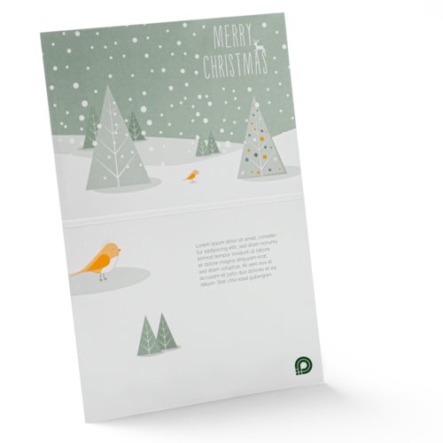 Calendario de Adviento de papel plegable con m�ltiples puertas.