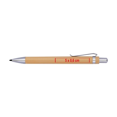 Lpiz sin tinta color madera con clip.