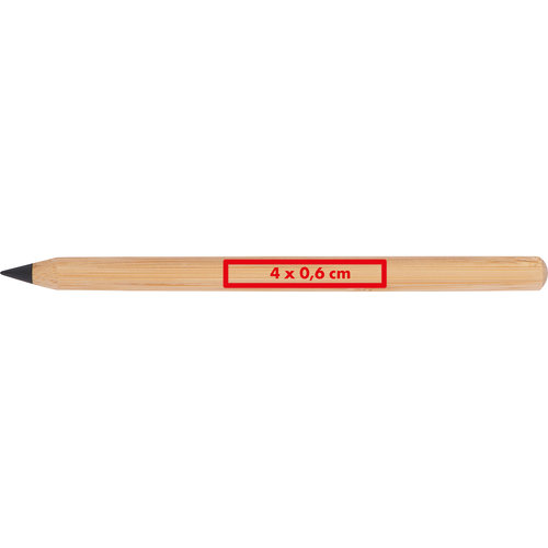 Instrumento de escritura de bamb claro con mina.