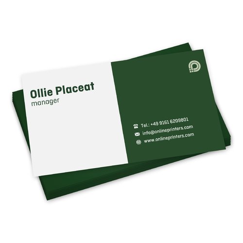 Tarjetas de visita de papel, personalizables.