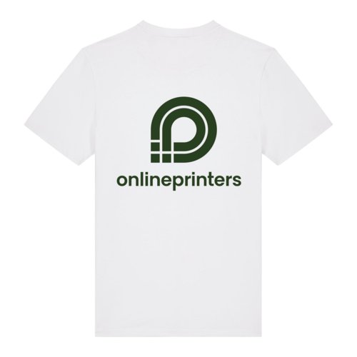 Camiseta blanca unisex de algodn orgnico.