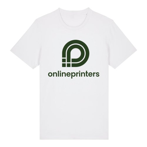 Camiseta blanca de algodn orgnico de manga corta.