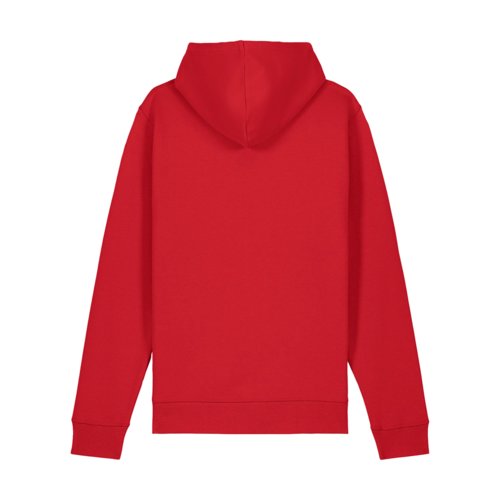Sudadera roja con capucha de mezcla de algodn.