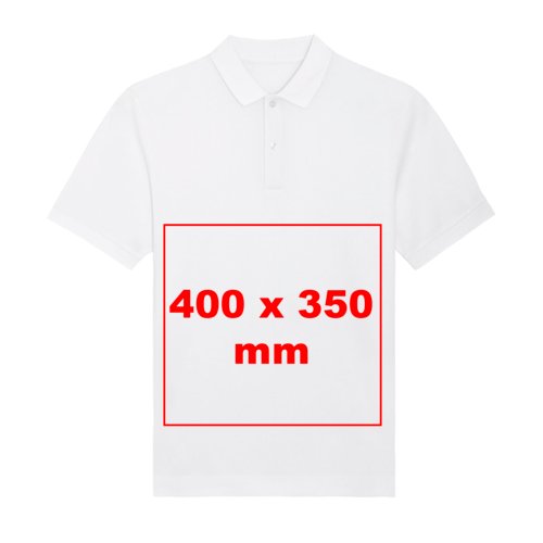 Polo de tela con mangas cortas y tapeta de botones.