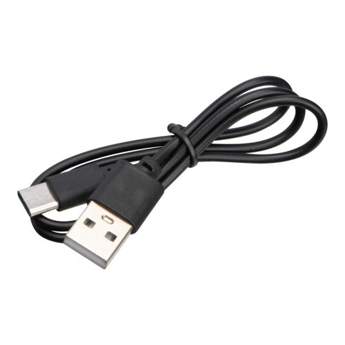 Batera externa negra de 5000 mAh.
