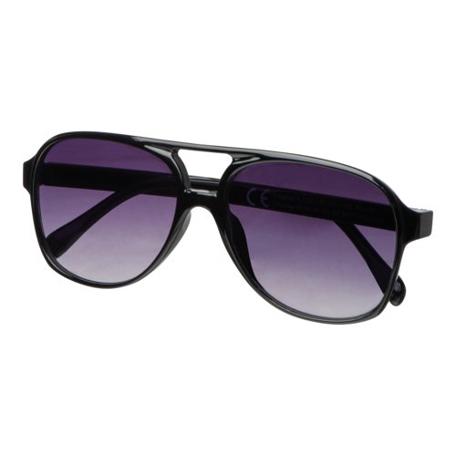 Gafas de sol negras de estilo aviador con montura de plstico.
