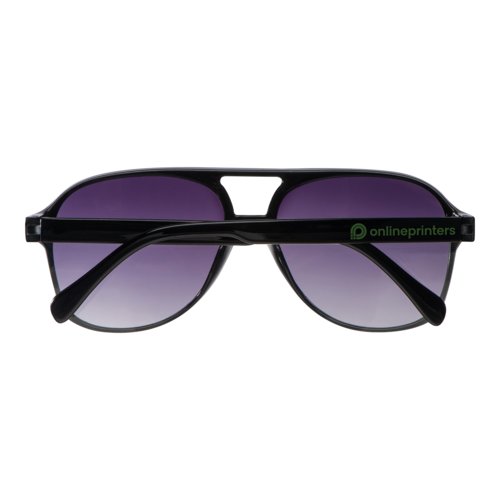 Gafas de sol negras de plstico estilo aviador.