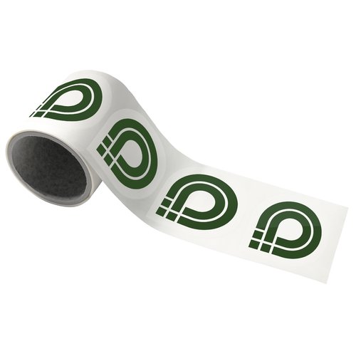 Etiquetas de papel autoadhesivas en forma libre, corte de contorno.