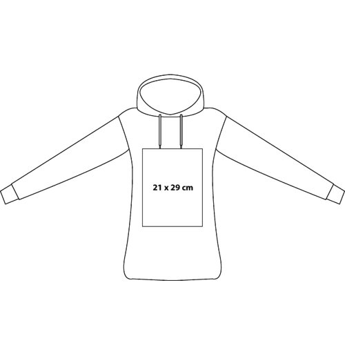 Sudadera con capucha de algodn para mujer con capucha y cordn.
