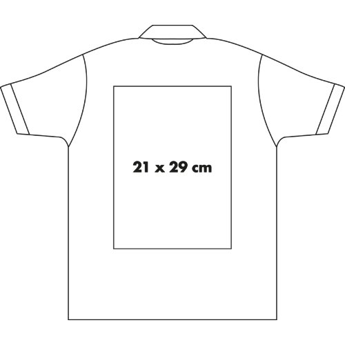 Polo de tela para hombre con mangas cortas y cuello.
