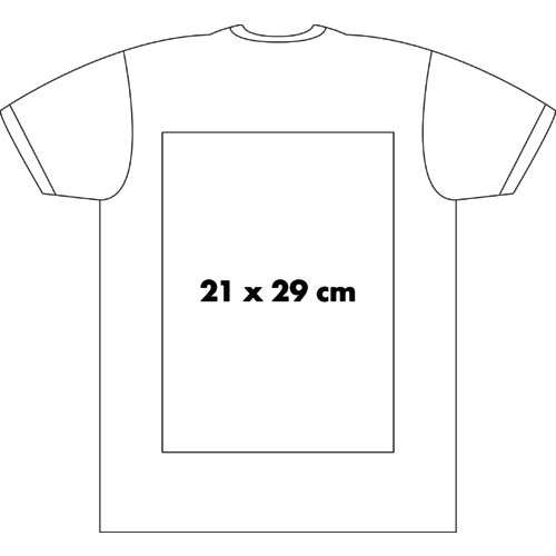 Camiseta de algodn para hombre con mangas cortas y cuello redondo.