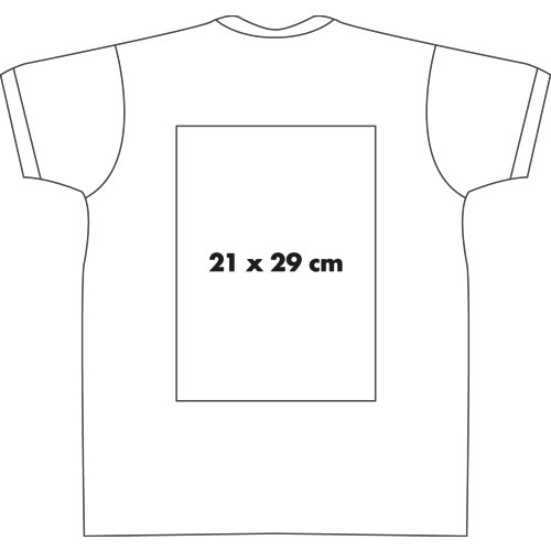 Camiseta de algodn para hombre con mangas cortas.