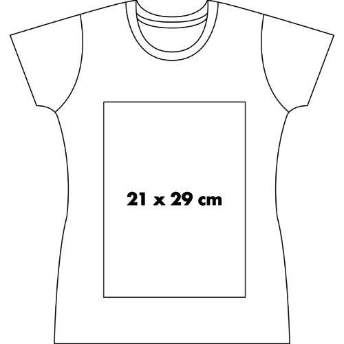 Camiseta de algodn para mujer de manga corta.
