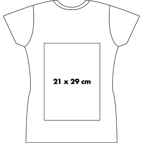 Camiseta blanca de algodn con cuello en V para mujer.