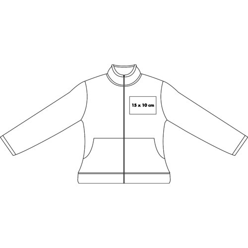 Chaqueta de chndal de algodn para mujer con cremallera completa.