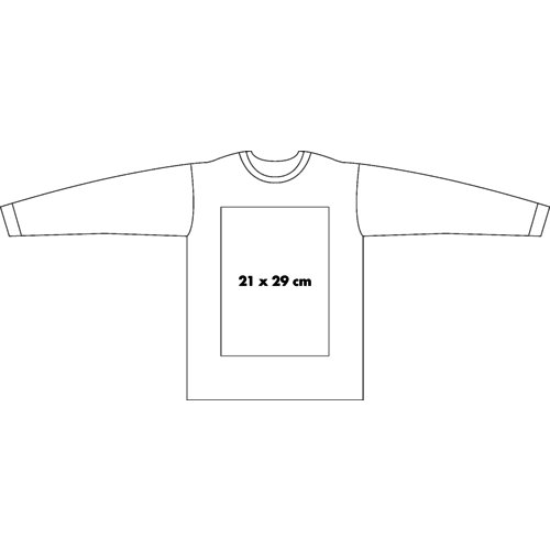 Sudadera de tela de manga larga para hombre.