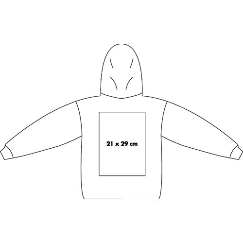 Sudadera con capucha de color liso para hombre.