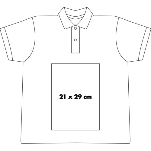 Polo de algodn con tapeta de botones corta para hombre.