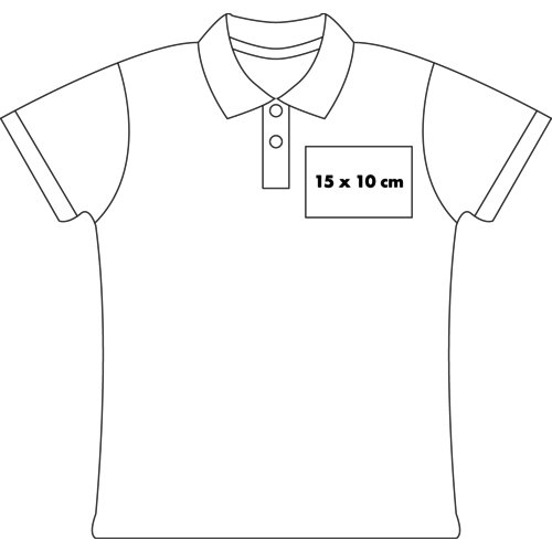 Polo de mujer hecho de material ecolgico con mangas cortas.
