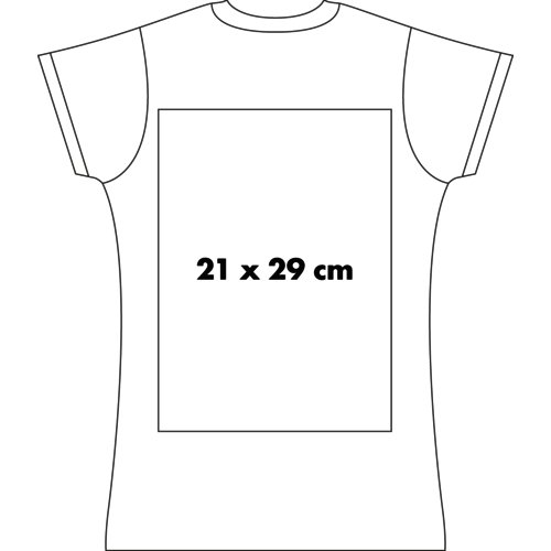 Camiseta ecolgica de tela para mujer con manga corta.