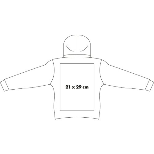 Sudadera con capucha de tela para mujer.