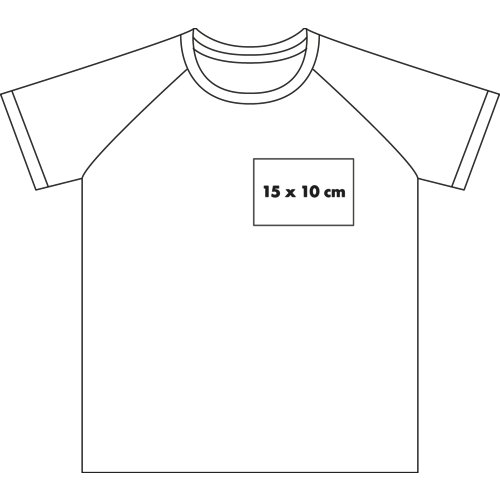Camiseta deportiva blanca de manga corta para hombre.