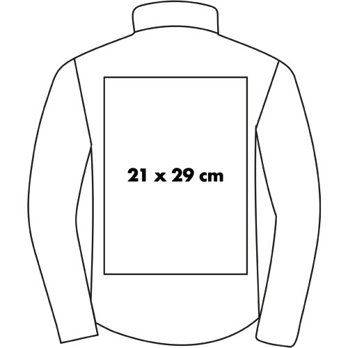 Chaqueta softshell de dos capas para hombre.