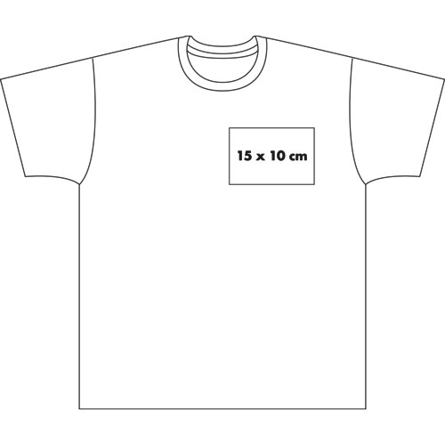 Camiseta de algodn para hombre con cuello redondo.