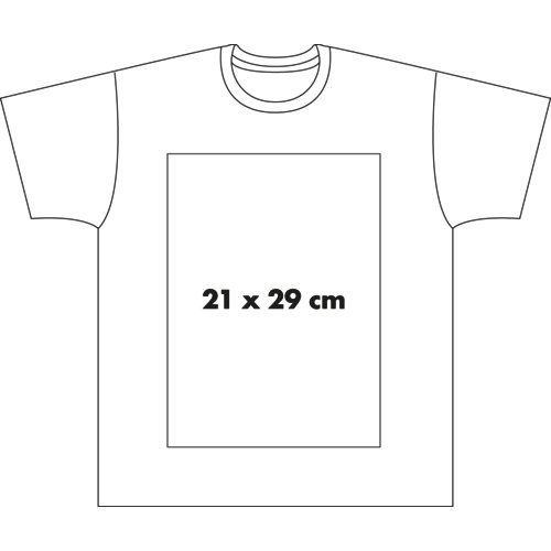 Camiseta de algodn para hombre con cuello redondo y manga corta.