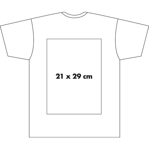 Camiseta de algodn para hombre con mangas cortas.