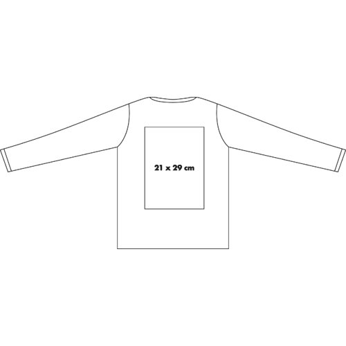 Camiseta de manga larga de algodn para hombre.