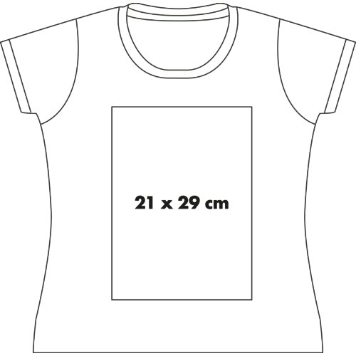 Camiseta de algodn para mujer con cuello redondo y manga corta.