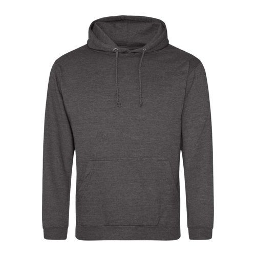 Sudadera con capucha de mezcla de algodn antracita con capucha y bolsillo canguro.