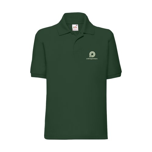 Polo de piqu con tapeta de botones y manga corta.