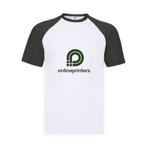 Camiseta de algodn con mangas ragln en contraste.