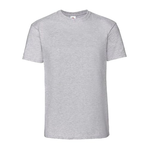 Camiseta de algodn gris jaspeado con mangas cortas.