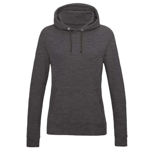 Sudadera con capucha de mujer en color antracita, mezcla de algodn, con capucha y cordn.