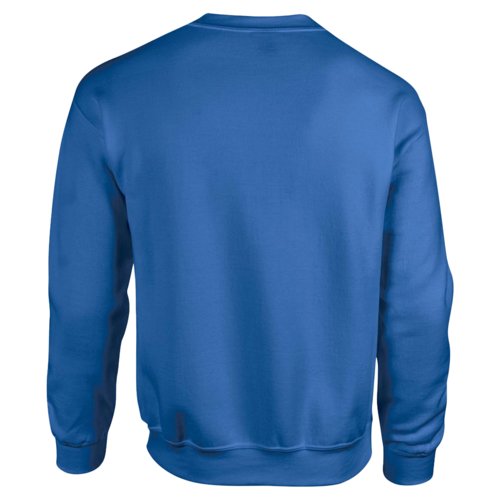 Sudadera azul real de mezcla de algodn para hombre con cuello redondo.