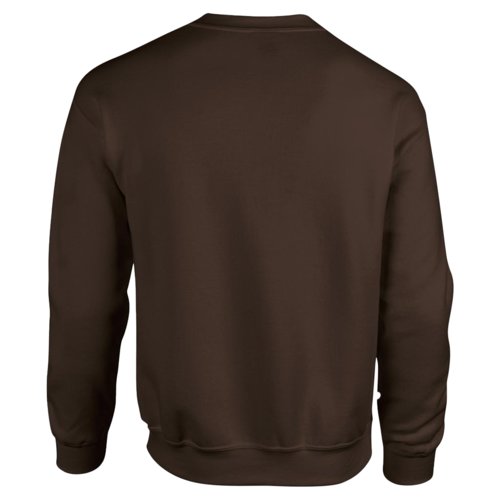Sudadera marrn oscuro de mezcla de algodn y polister para hombre.