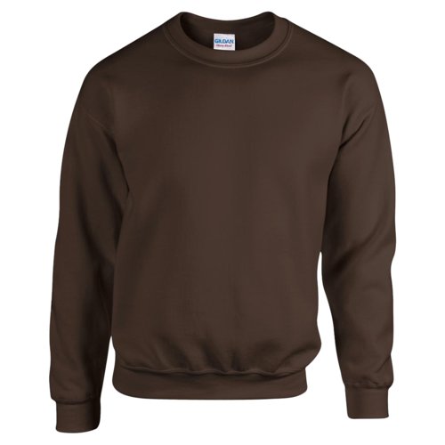 Sudadera marrn oscuro de mezcla de algodn para hombre.