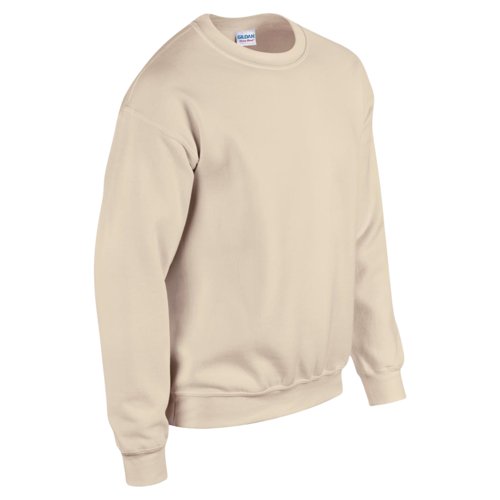 Sudadera de mezcla de algodn color arena para hombre.