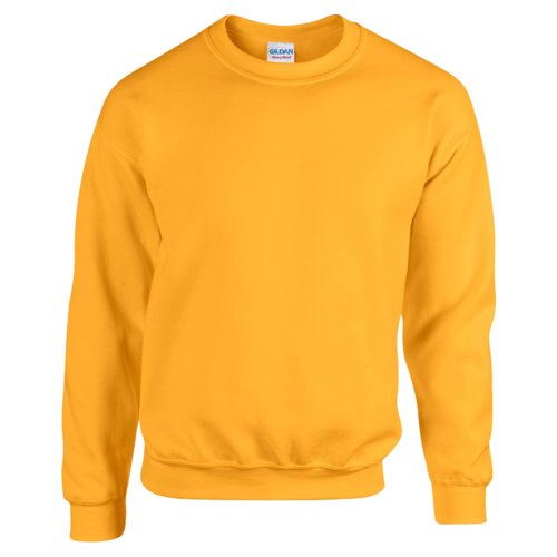 Sudadera amarilla dorada de mezcla de algodn para hombre.