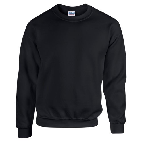 Sudadera negra de mezcla de algodn para hombre.
