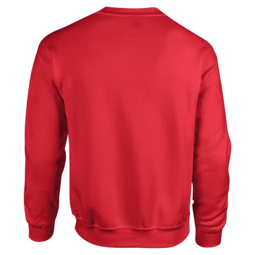 Sudadera roja de mezcla de algodn para hombre con mangas largas.
