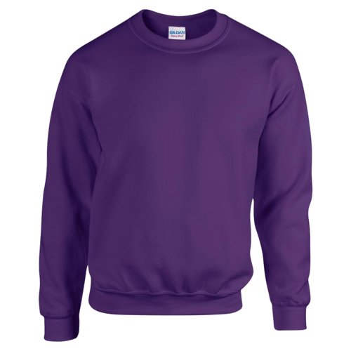 Sudadera violeta de hombre hecha de tejido mixto de algodn con cuello redondo.