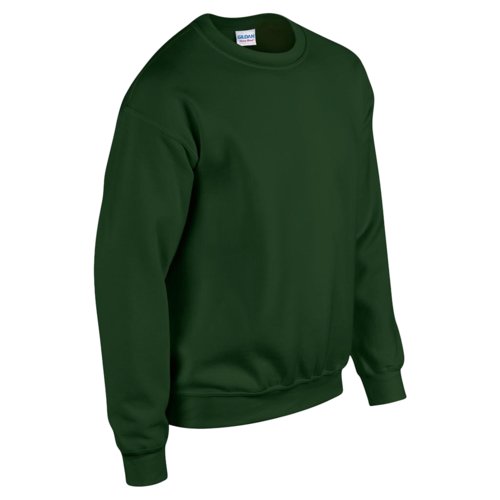 Sudadera verde oscuro de mezcla de algodn para hombre.